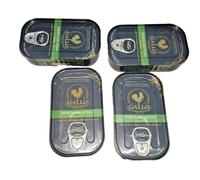 4 x lattina tonno pesce Gallo Portogallo in olio d'oliva portoghese 4 x 120 g...