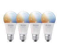 4 X LED Smart + Pera 8,5W=60W E27 Opaco 806lm Cct 2700K-6500K Dimmbar Bluetooth [EEK: F]