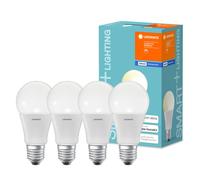 4 X Ledvance LED Smart + Pera 9W=60W E27 Opaco Bianco Caldo 2700K Dimmerabile [EEK: F]