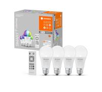 4 X Ledvance Smart+ Pera A60 9W=60W E27 RGBW Cct Telecomando App Alexa Wifi [EEK: G]