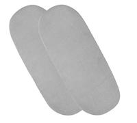 4 x lenzuola con angoli in 100% cotone, per culla o culla del bambino (grigio)