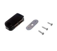 4 X Magnetico Credenza Serratura Con Custode Piastra + Viti Nero Onestopdiy