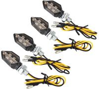 4 X Mini Indicatori Di Direzione,12V 5 LED per Motocicletta, Mini Luce M8, Indic