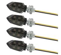 4 X Mini Indicatori di Direzione, Moto 5led Mini Luce 12V M8, Indicatore Universale Impermeabile, Per Moto, Scooter, Quad, Crociere, Tutto-Terreno