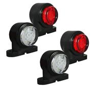 4 X Mini Side Rubber 6 Led Marker Lights Trailer Truck Lorry Camper Outline 12V