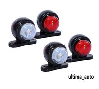 4 X Mini Side Rubber Led Marker Lights Trailer Truck Lorry Camper 24V