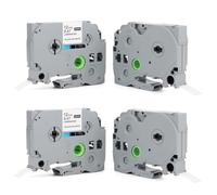 4 x Nastro Per Etichette Compatibile con Etichettatrice Brother Etichettatrice Etichette Adesive P-Touch Tze-231 Tze231 12mm 0,47 x 8M Compatibile con PT-H100 PT-H105 PT-D400 PT-1000 1010 P300BT H110