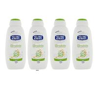 4 X Neutro Roberts Bagnodoccia Pelle Sensibile con Avena e Aloe, gel doccia per pelli sensibili con avena e aloe, 450 ml, + Italy shop portachiavi gratuito