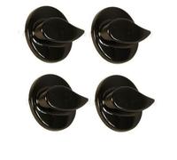 4 X Originale Belling Fornello Forno Piastra Nero Controllo Manopola Selettore