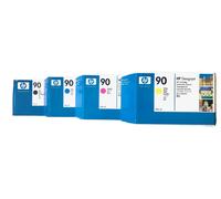 4 X Originale Inchiostro HP Designjet 4000 4020 4500 Ps / N.90 C5059A C5061A