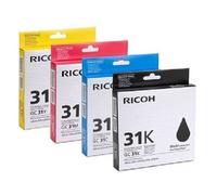 4 X Originale Inchiostro Ricoh Aficio GX E2660 E3300 E3350 E7700 N/GC-31