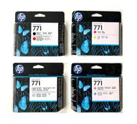 4 X Originale Testina HP Designjet Z6200 Z6600 Z6800 / N.771 CE017A -CE020A