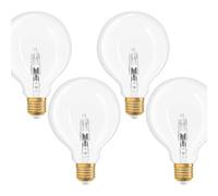 4 X Osram Vintage Edizione 1906 Alogena Globe G95 20W=25W E27 Trasparente Caldo