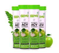 4 X OZiva ACV Moringa Control Voglie Senza Zucchero Aggiunto Effervescente 60...