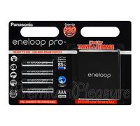 Panasonic eneloop PRO HR03 Box Micro (AAA)-Batteria Ricaricabile NiMH 900 mAh 1.2V 4St.