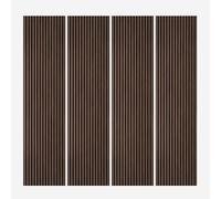 4 x pannello fonoassorbente legno wenge decorativo 240x60cm Kover-WG