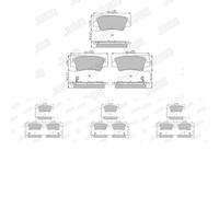 4 x Pastiglie freno JURID per HYUNDAI, KIA ACCENT V, IONIQ, NIRO, NIRO I