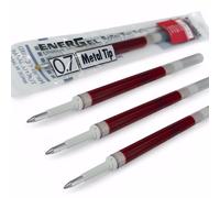 4 X Pentel Energel 0.7mm Ricarica Metallo Punta LR7 - BL77/BL57/BL37 Ecc. - 12