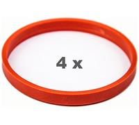4 x pneugo! Anelli di centraggio per cerchi in alluminio 72.0 mm - 66.6 mm