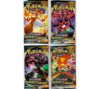 4 x Pokemon Spada & Scudo 3 Darkness Ablaze Booster Pack (4 in dotazione) - Pokemon TCG SwSh3