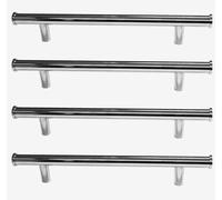 4 X polished chrome Impugnatura a T pull handle 128mm