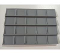 4 x Ponte travi laterali per modellismo ferroviario singolo ponte OO N TT120 Gauge (TT120 Gauge)