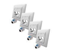 4 x presa di rete Cat8.1 telaio + set Keystone presa di rete da incasso RJ45