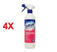 4 X Quasar Sgrassatore Con Candeggina Mousse Trigger 580 Ml