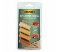 4 X Rustins Briwax Cera Filler Bastoncini Mobili Kit Riparazione Luce Tonalità