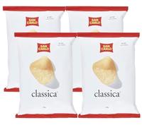 4 X San Carlo Classica Patatine Gusto Classico Senza Glutine, 80g, Confezione da 4 Pezzi