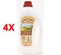 4 X Sapone Di Toscana Detersivo Liquido Bucato Lavatrice - Profumazione Fiori B