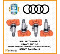 4 x SENSORI TPMS AUDI A3 A6 Q3 Q5 Q7 E ALTRI MOD 5Q0907275F PRESSIONE PNEUMATICI