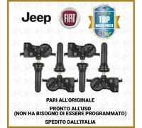 4 x SENSORI TPMS FIAT 500X PRESSIONE PNEUMATICI GIA' PRONTI