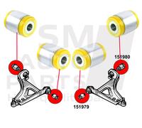 4 x Silentblock braccio inferiore anteriore Renault Twingo I (1993-2007)