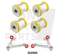 4 x silenziatore braccio anteriore inferiore per Audi R8 I (2006-2015)