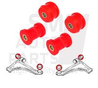 4 x silenziatore braccio sospensione anteriore per Opel Calibra (89-97) FWD /...
