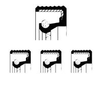 4 x Simering paraolio albero a camme CORTECO per BMW, CITRON 3 E21, 3