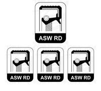 4 x Simering paraolio albero a camme ELRING per NISSAN, OPEL, RENAULT