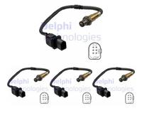 4 x Sonda lambda DELPHI per AUDI, SEAT, SKODA, VW A3 8P, A3 8P/8PA/8P7