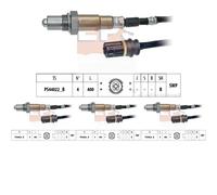 4 x Sonda lambda EPS per CHRYSLER, MERCEDES-BENZ CLK (C208), CLK kabriolet
