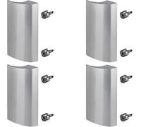 4 x SOTECH maniglia per porta balcone SEJA II alluminio colore argento 85 x 40 x 20 mm maniglia per porta patio