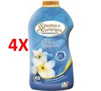 4 X Spuma Di Sciampagna Ammorbidente Concentrato - Profumazione Fresca Rugiada
