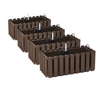 4 x supporti per fioriera 40 cm indicatore del livello dell'acqua cassetta da...
