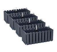 4 x supporti per fioriera 40 cm indicatore del livello dell'acqua cassetta da...