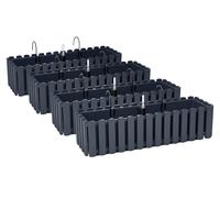 4 x supporti per fioriera 60 cm indicatore del livello dell'acqua cassetta da...