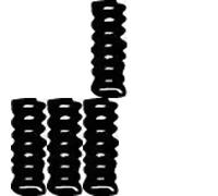 4 x Supporto impianto di scarico WALKER per DAIHATSU, HONDA, KIA, MAZDA