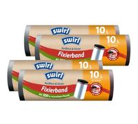 4 x Swirl fixierband müllbeutel 10L (15 STK./Rolle)