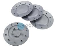 4 X Tappi Di Mozzo Coprimozzo Coprimozzo Grigio 165,0 58,0 Per Rial Aluett