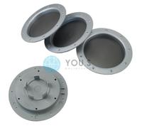4 X Tappi Di Mozzo Coprimozzo Grigio 147,0 58,0 Per Radial Ronal
