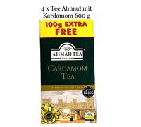 4 x Tè Nero sfuso con Cardamomo Ahmad Tea London 4 x 600 g